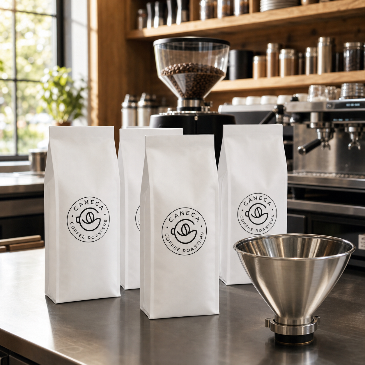 CANECA wholesale coffee bags styled for restaurant and hospitality service